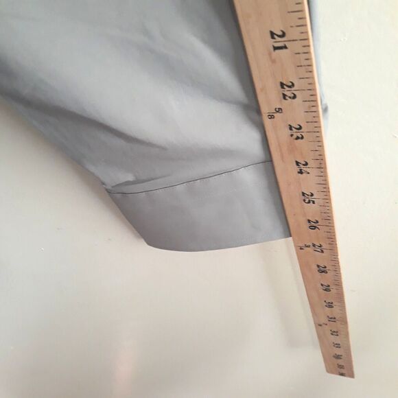 MERONA Button Up Slim Fit Shirt Men Gray XXL Gray Long Sleeve NWT - Picture 7 of 12